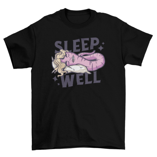 Sleep well worm t-shirt