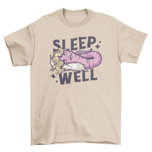Sleep well worm t-shirt