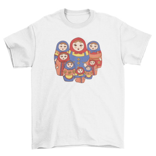 Russian dolls matryoshka t-shirt