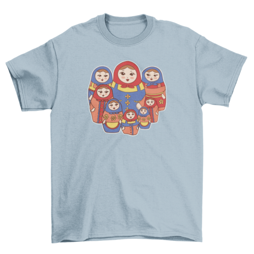 Russian dolls matryoshka t-shirt
