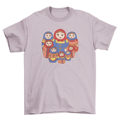 Russian dolls matryoshka t-shirt