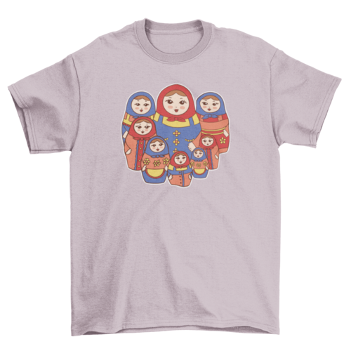 Russian dolls matryoshka t-shirt