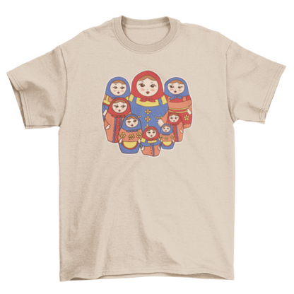 Russian dolls matryoshka t-shirt