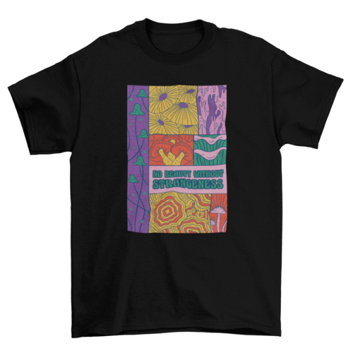 Colorful mushrooms t-shirt