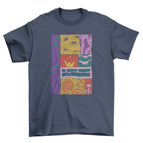 Colorful mushrooms t-shirt