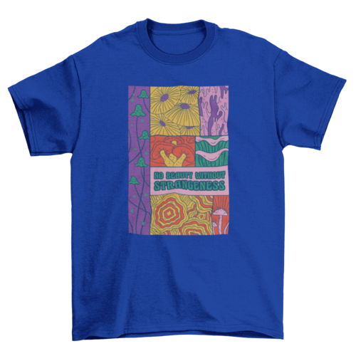 Colorful mushrooms t-shirt