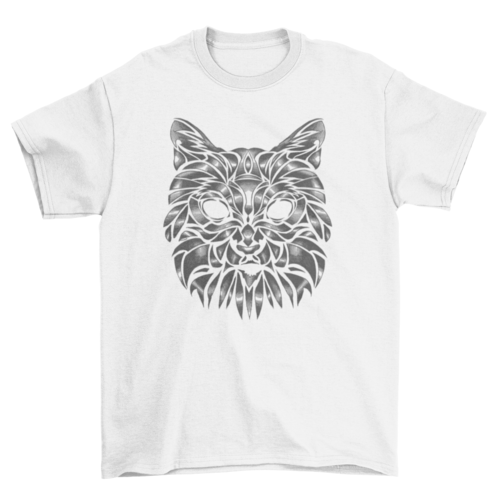 Hand drawn pet cat animal t-shirt