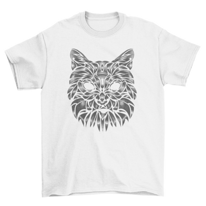 Hand drawn pet cat animal t-shirt