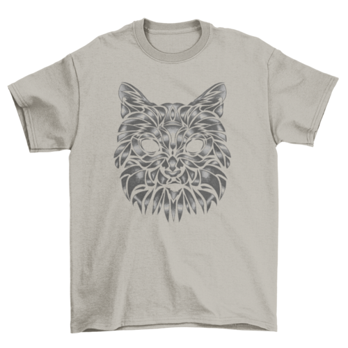 Hand drawn pet cat animal t-shirt