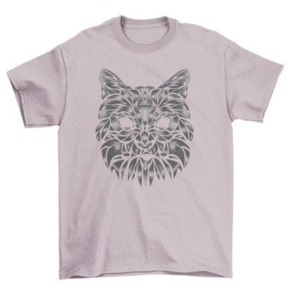 Hand drawn pet cat animal t-shirt