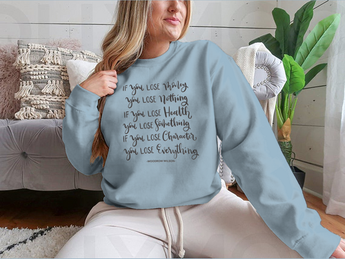 If You Lose Character You Lose Everything Scripture Hand Lettering