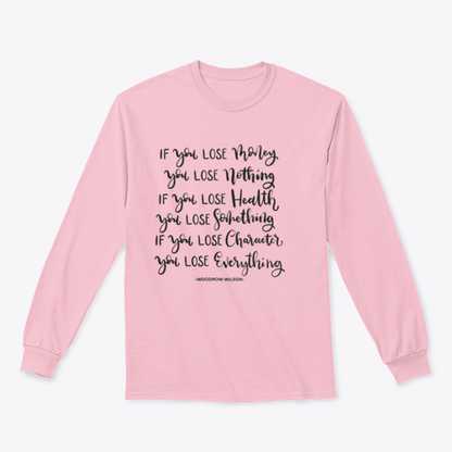 If You Lose Character You Lose Everything Scripture Hand Lettering