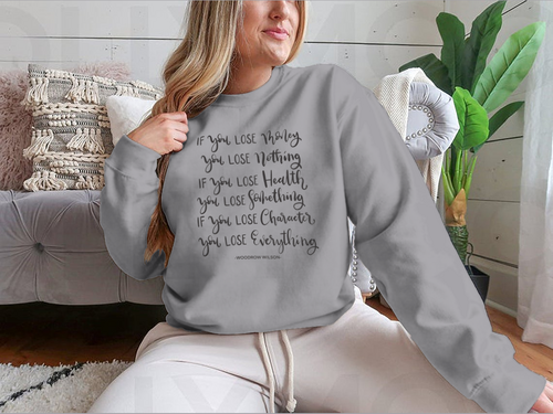 If You Lose Character You Lose Everything Scripture Hand Lettering